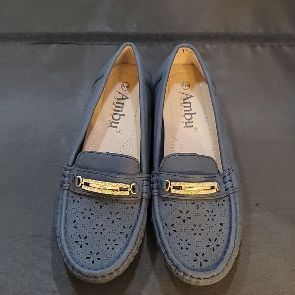 BRAND NEW AMBU COMFORT SLIP-ON WOMEN"S FLAT - Picture 2 of 13